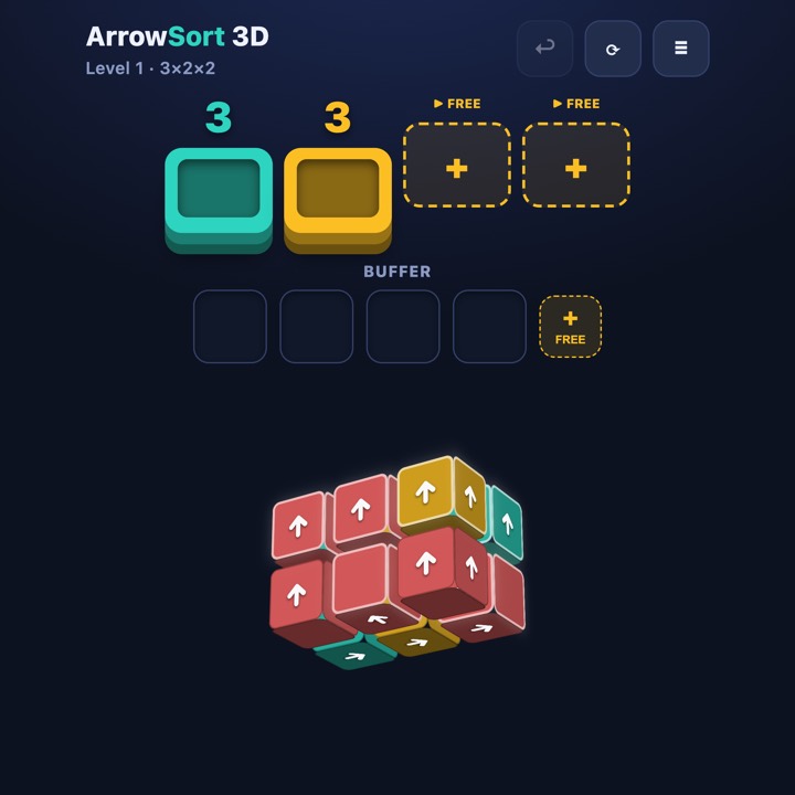 ArrowSort 3D